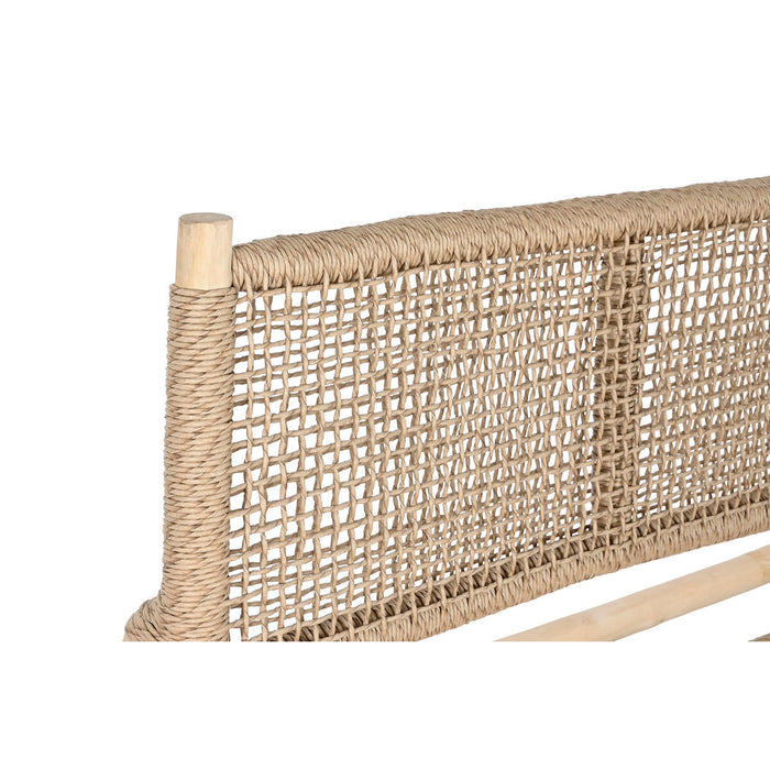 Градинско кресло DKD Home Decor Бял Естествен Тик 120 x 81 x 84 cm