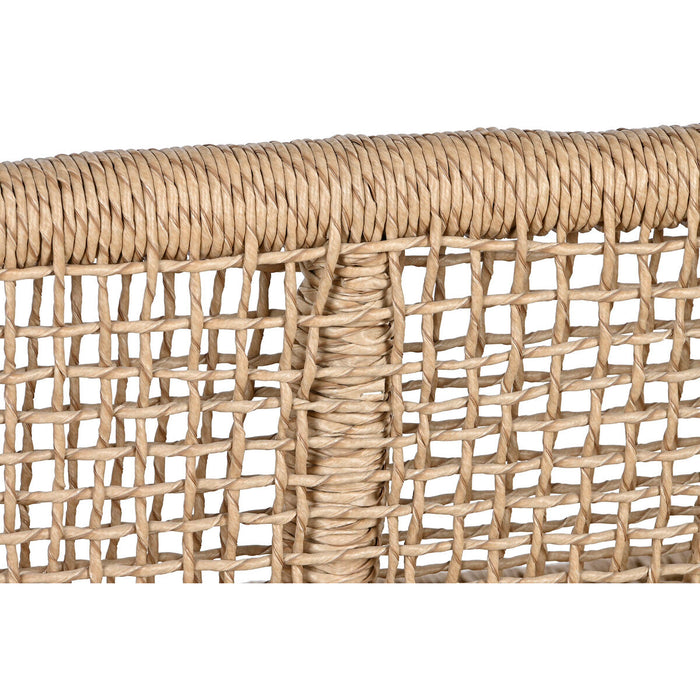 Градинско кресло DKD Home Decor Бял Естествен Тик 120 x 81 x 84 cm