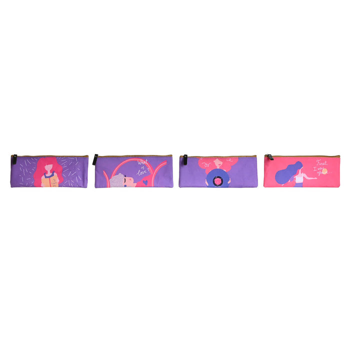 опаковка DKD Home Decor Розов Люляк 23 x 1 x 9 cm (4 броя)