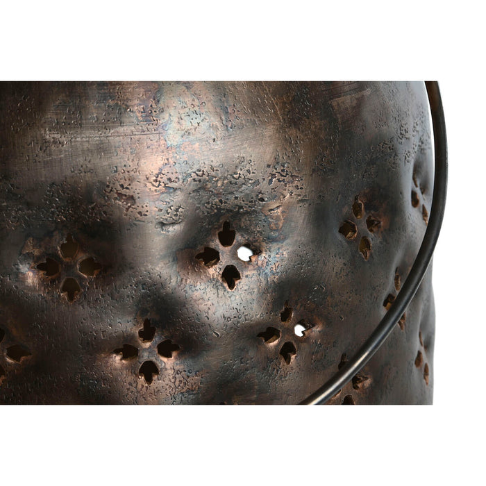 Поставка за свещ DKD Home Decor Бронз Златен Алуминий 22 x 22 x 24 cm