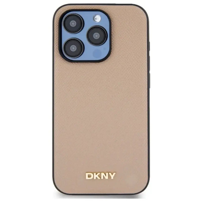 DKNY Grained Metal Logo MagSafe Калъф за iPhone 15 Pro Max