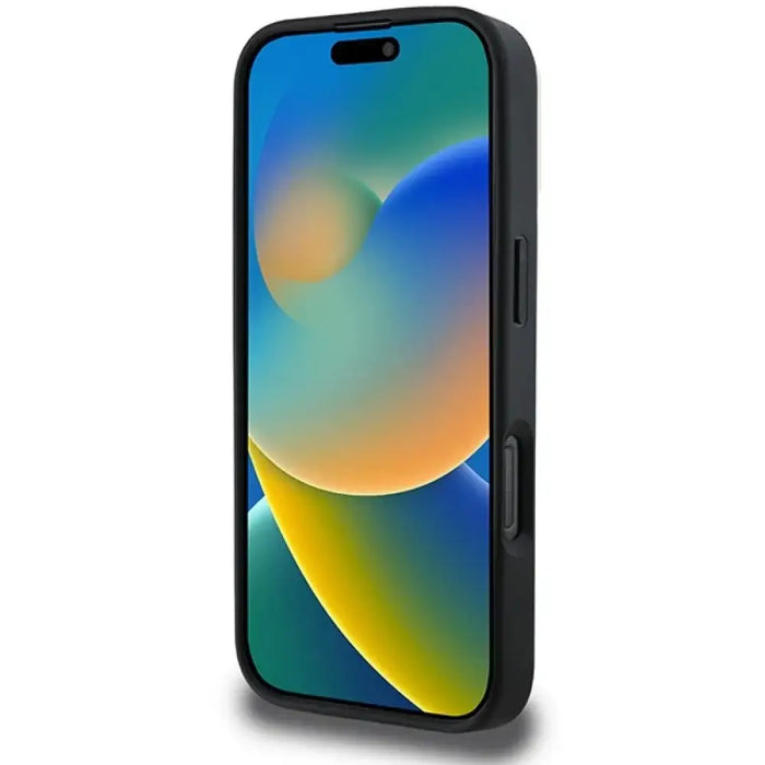 DKNY кариран калъф Magsafe за iPhone 16 Pro - черен