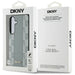 DKNY кожен кариран калъф MagSafe за Samsung Galaxy S25 сив