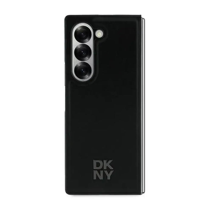 DKNY Magsafe Plain Leather Metal Stack Logo Case за Samsung
