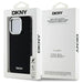 DKNY Plain Logo MagSafe Калъф за iPhone 15 Pro - черен