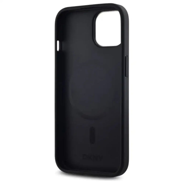 DKNY Plain Logo MagSafe Калъф за iPhone 14 - черен