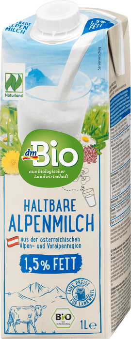 Био алпийско мляко  1,5%, 1 l