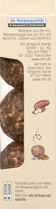 Био бонбони Bliss Balls със солени бадеми, 60 g