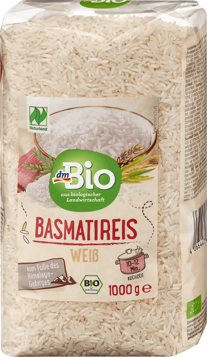 Био бял ориз басмати, 1 000 g