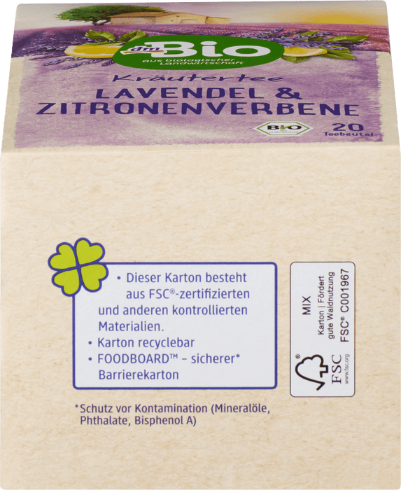 Био чай от лавандула и върбинка(20x2 g), 40 g