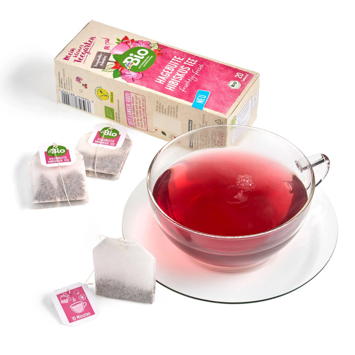 Био чай от шипка и хибискус (20x2g), 40 g