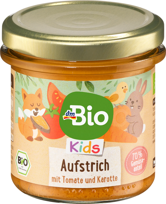 Био доматен пастет Kids с моркови, 3+г, 135 g