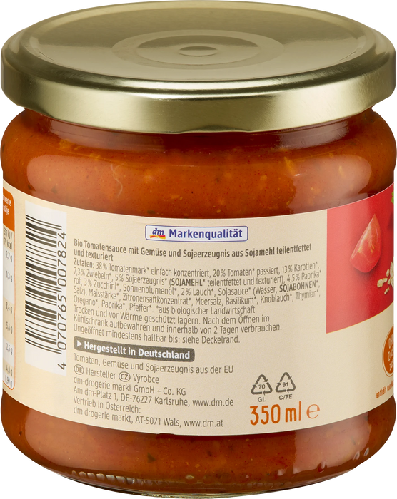 Био доматен сос Болонезе, веган, 350 ml