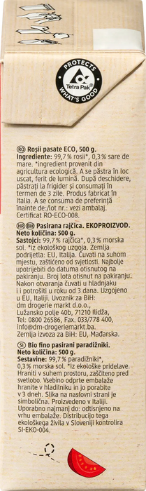Био Домати, фино пасирани, 500 g