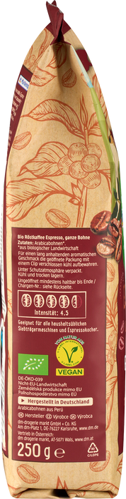 Био кафе на зърна Espresso de Peru, 250 g