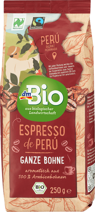 Био кафе на зърна Espresso de Peru, 250 g