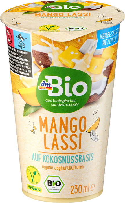 Био Кокосова напитка Mango Lassi, 230 ml