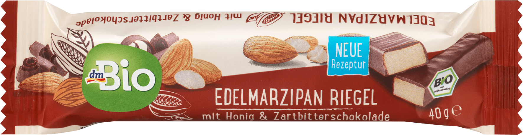 Био марципанов десерт с мед и натурален шоколад, 40 g