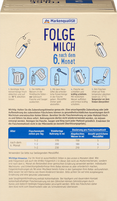 Био мляко за последващо хранене 2, 6+м, 600 g