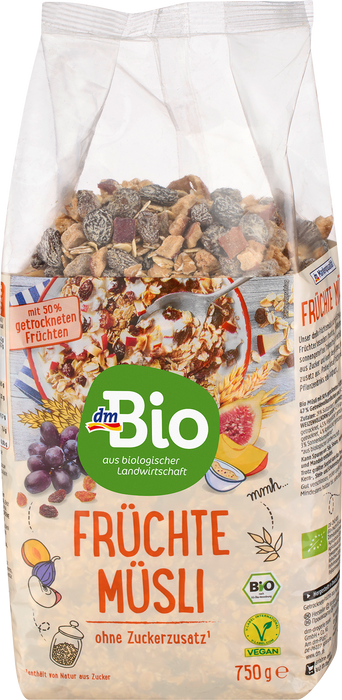 Био Мюсли с плодове, 750 g