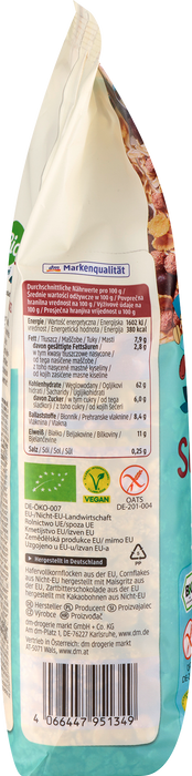 Био Мюсли с шоколад и хрупкав корнфлейкс, без глутен, 375 g