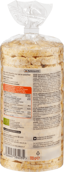 Био натурални царевични вафли, 110 g