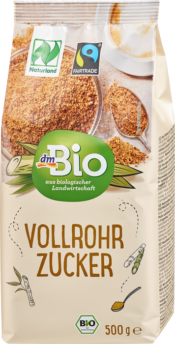 Био нерафинирана тръстикова захар, 500 g