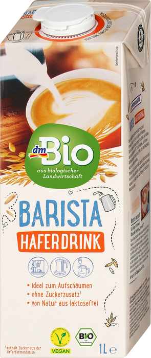 Био овесена напитка Barista, 1 l