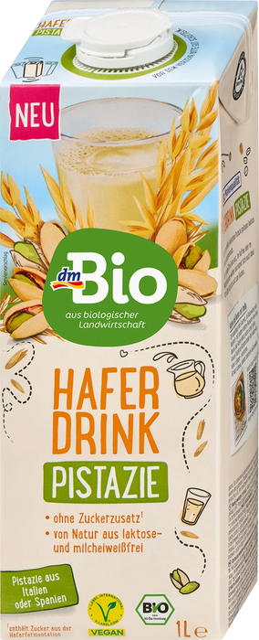 Био овесена напитка с шам фъстък, 1 l