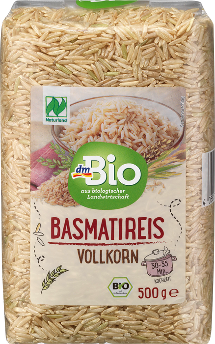 Био пълнозърнест ориз Басмати, 500 g