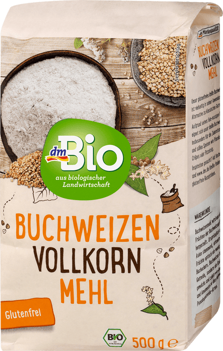 Био пълнозърнесто брашно от елда, 500 g