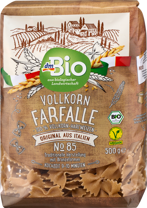 Био пълнозърнесто фарфале, 500 g