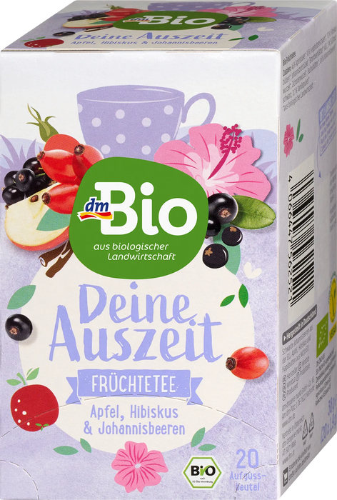 Био плодов чай Deine Auszeit (20 x 1,9 g), 38 g