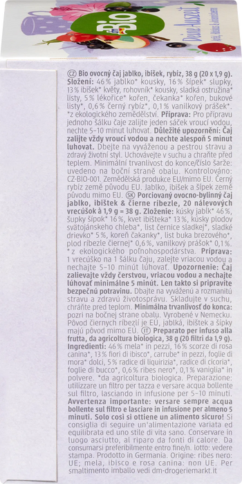 Био плодов чай Deine Auszeit (20 x 1,9 g), 38 g