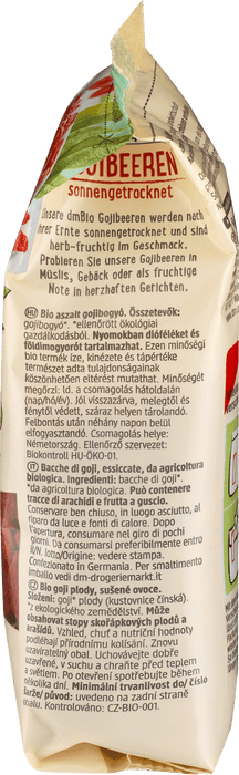 Био плодове годжи бери - изсушени на слънце, 150 g