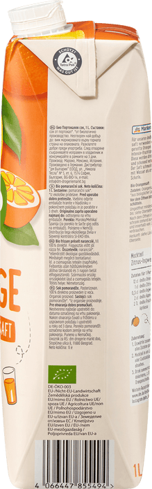 Био портокалов сок, 1 l