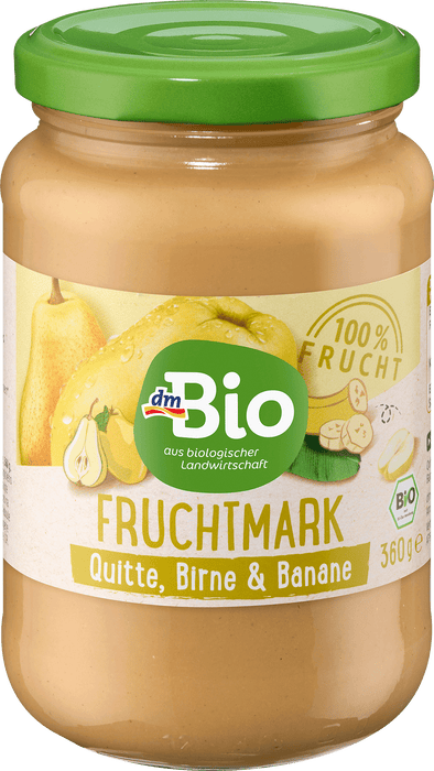 Био пюре от дюли, круши и банани, 360 g