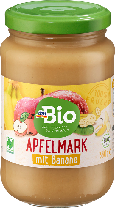 Био пюре от ябълки и банани, 360 g
