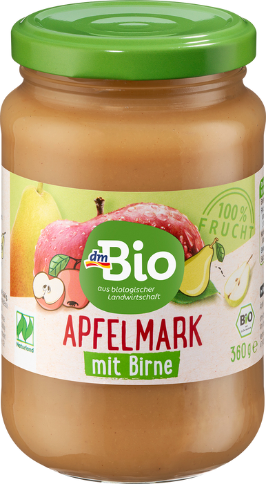 Био пюре от ябълки и круши, 360 g