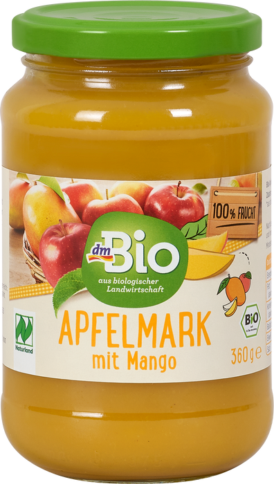 Био пюре от ябълки и манго, 360 g