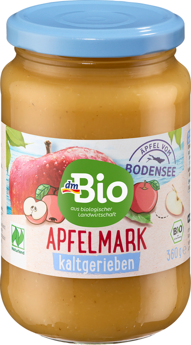 Био пюре от ябълки, студено настъргани, 360 g
