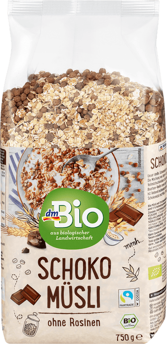 Био шоко мюсли без стафиди, 750 g