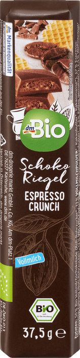 Био шоколадов бар Espresso Crunch, 37,5 g