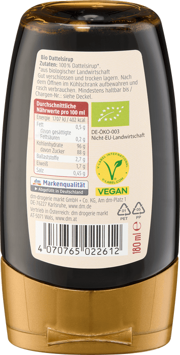 Био сироп от фурми, 180 ml