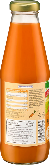 Био сок от моркови с ацерола, 5+м, 500 ml