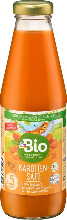 Био сок от моркови с ацерола, 5+м, 500 ml