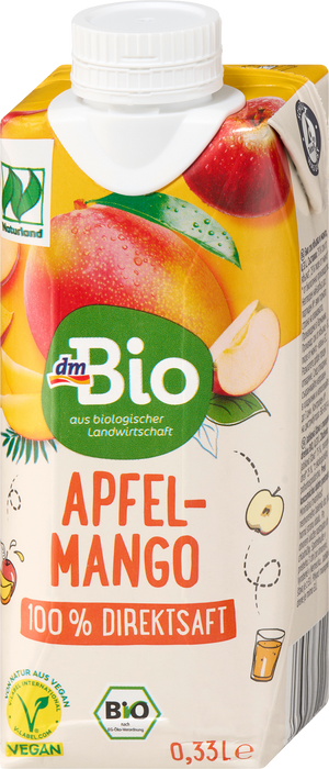 Био сок от ябълка и манго, 330 ml
