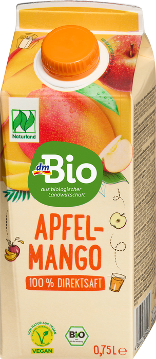 Био сок от ябълка и манго, 750 ml