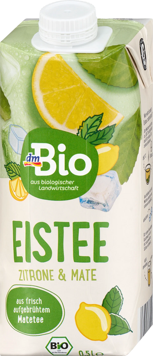Био студен чай с лимон и мате, 500 ml