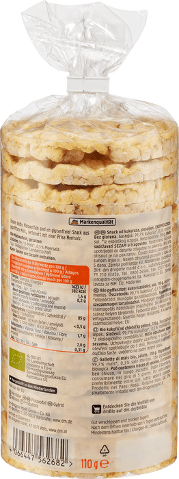 Био царевични вафли със сол, 110 g